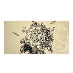 Owl On A Dreamcatcher Satin Wrap by FantasyWorld7