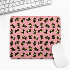 Daisy Pink Large Mousepads by snowwhitegirl