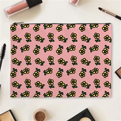 Daisy Pink Cosmetic Bag (xl) by snowwhitegirl