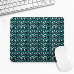 Chrix Pat Teal Large Mousepads by snowwhitegirl