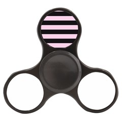 Black And Light Pastel Pink Large Stripes Goth Mime French Style Finger Spinner by genx