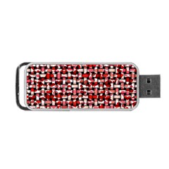 Background Red Summary Portable Usb Flash (two Sides) by HermanTelo