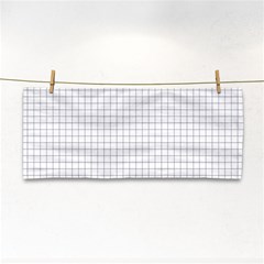 Aesthetic Black And White Grid Paper Imitation Hand Towel by genx