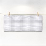 Aesthetic Black and White grid paper imitation Hand Towel Front