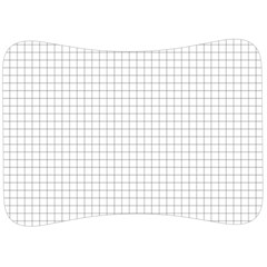 Aesthetic Black And White Grid Paper Imitation Velour Seat Head Rest Cushion by genx