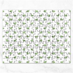 Iguana Sketchy Cartoon Style Drawing Pattern 2 Rectangular Jigsaw Puzzl by dflcprintsclothing