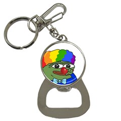 Clown World Pepe The Frog Honkhonk Meme Kekistan Funny Bottle Opener Key Chain by snek