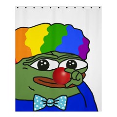 Clown World Pepe The Frog Honkhonk Meme Kekistan Funny Shower Curtain 60  X 72  (medium)  by snek