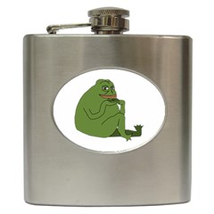 Groyper Pepe The Frog Original Funny Kekistan Meme  Hip Flask (6 Oz) by snek