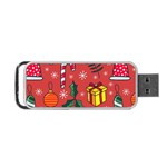 Colorful Funny Christmas Pattern Portable USB Flash (Two Sides) Front