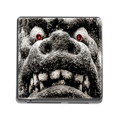 Monster Sculpture Extreme Close Up Illustration 2 Memory Card Reader (square 5 Slot) by dflcprintsclothing