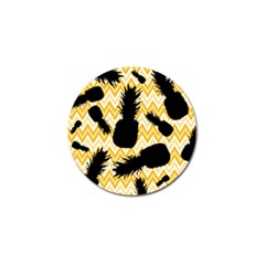 Ananas Chevrons Noir/jaune Golf Ball Marker (4 Pack) by kcreatif