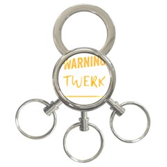 Twerking T-shirt Best Dancer Lovers & Twirken Twerken Gift | Booty Shake Dance Twerken Present | Twerkin Shirt Twerking Tee 3-ring Key Chain by reckmeck