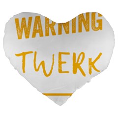 Twerking T-shirt Best Dancer Lovers & Twirken Twerken Gift | Booty Shake Dance Twerken Present | Twerkin Shirt Twerking Tee Large 19  Premium Heart Shape Cushions by reckmeck