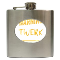 Twerking T-shirt Best Dancer Lovers & Twirken Twerken Gift | Booty Shake Dance Twerken Present | Twerkin Shirt Twerking Tee Hip Flask (6 Oz) by reckmeck