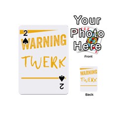 Twerking T-shirt Best Dancer Lovers & Twirken Twerken Gift | Booty Shake Dance Twerken Present | Twerkin Shirt Twerking Tee Playing Cards 54 Designs (mini) by reckmeck