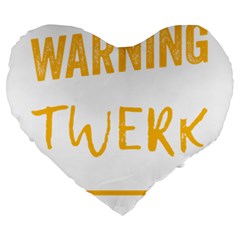 Twerking T-shirt Best Dancer Lovers & Twirken Twerken Gift | Booty Shake Dance Twerken Present | Twerkin Shirt Twerking Tee Large 19  Premium Flano Heart Shape Cushions by reckmeck