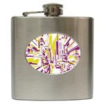 City Street Hip Flask (6 oz) Front