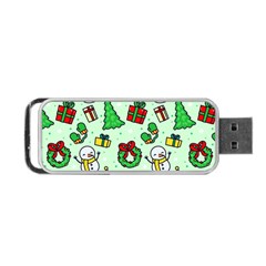 Colorful Funny Christmas Pattern Cartoon Portable Usb Flash (two Sides) by Vaneshart