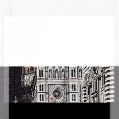 Santa Maria Del Fiore  Cathedral At Night, Florence Italy Rectangular Jigsaw Puzzl by dflcprints