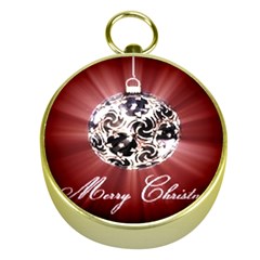 Merry Christmas Ornamental Gold Compasses by christmastore