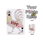 Fighting Golden Rooster  Playing Cards 54 Designs (Mini) Front - Spade2