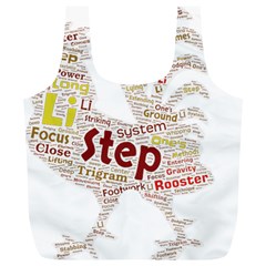 Fighting Golden Rooster  Full Print Recycle Bag (xl) by Pantherworld143