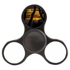 Silhouette Sunset Landscape Scene, Montevideo   Uruguay Finger Spinner by dflcprints