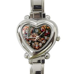 Old Embroidery 1 1 Heart Italian Charm Watch by bestdesignintheworld