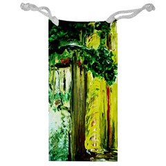 Old Tree And House With An Arch 8 Jewelry Bag by bestdesignintheworld