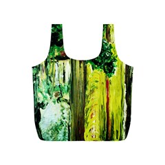 Old Tree And House With An Arch 8 Full Print Recycle Bag (s) by bestdesignintheworld