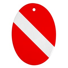 Diving Flag Oval Ornament (two Sides) by FlagGallery