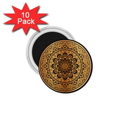 Luxury Mandala Background With Golden Arabesque Pattern Arabic Islamic East Style Premium Vector 1 75  Magnets (10 Pack)  by Wegoenart