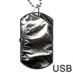 Polka Dots 1 2 Dog Tag USB Flash (Two Sides) Back