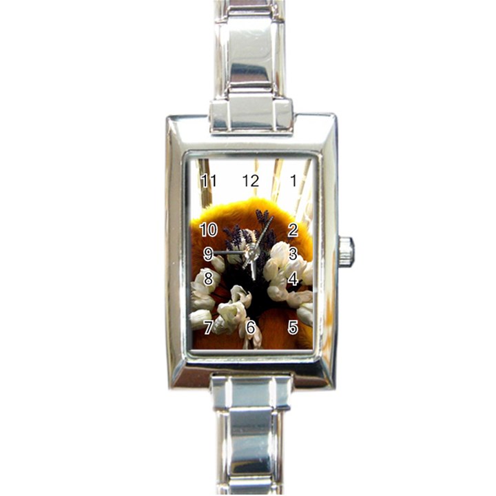 Tulips 1 2 Rectangle Italian Charm Watch