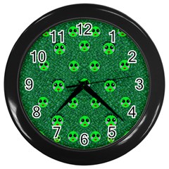 Smiling Happy Ones In The Fauna Wall Clock (black) by pepitasart