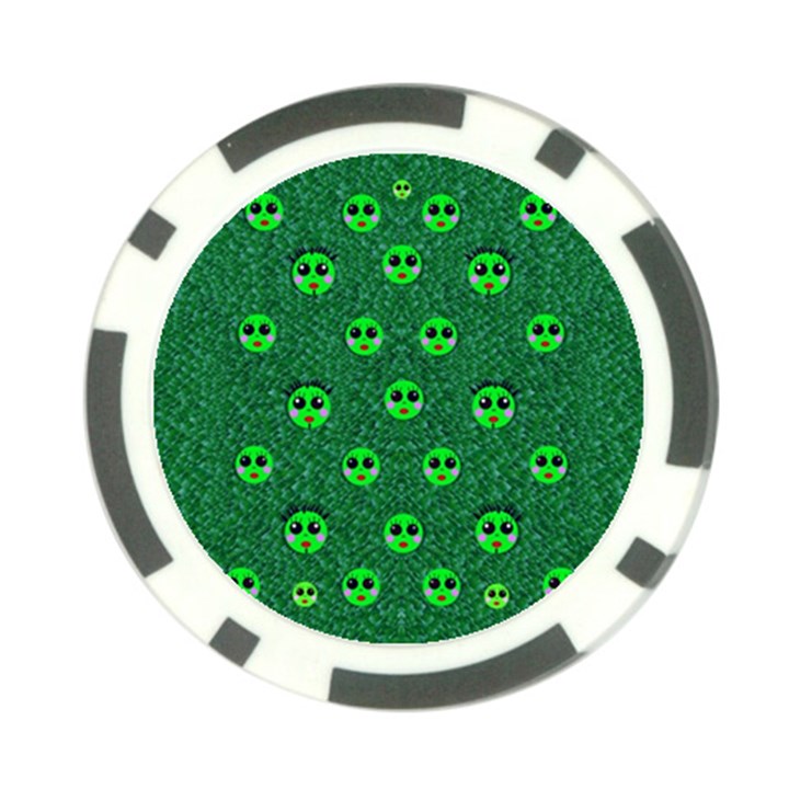 Smiling Happy Ones In The Fauna Poker Chip Card Guard