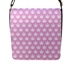 Kawaii Cannabis  Flap Closure Messenger Bag (l) by thethiiird