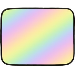 Pastel Goth Rainbow  Fleece Blanket (mini) by thethiiird