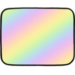 Pastel Goth Rainbow  Double Sided Fleece Blanket (Mini)  35 x27  Blanket Back