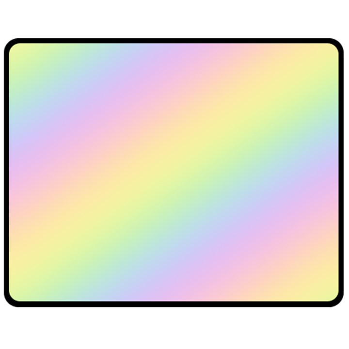 Pastel Goth Rainbow  Fleece Blanket (Medium) 