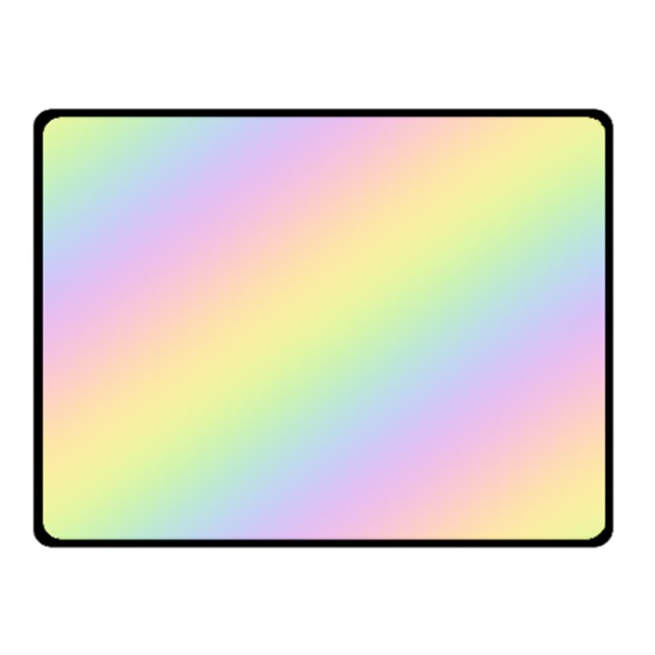 Pastel Goth Rainbow  Double Sided Fleece Blanket (Small) 