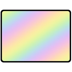 Pastel Goth Rainbow  Double Sided Fleece Blanket (large)  by thethiiird