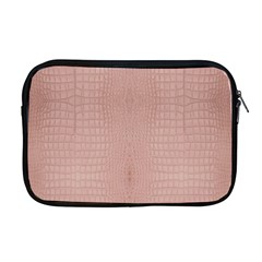 Pink Alligator Print Apple Macbook Pro 17  Zipper Case by LoolyElzayat