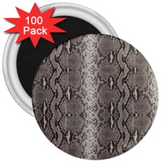 Python Snakeskin Print 3  Magnets (100 Pack) by LoolyElzayat