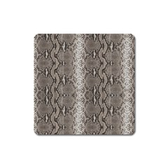 Python Snakeskin Print Square Magnet by LoolyElzayat