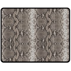 Python Snakeskin Print Fleece Blanket (medium)  by LoolyElzayat