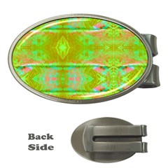 Tank Yellow  #scottfreeart N Green Purple Img 1589 Money Clips (oval)  by ScottFreeArt