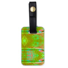 Tank Yellow  #scottfreeart N Green Purple Img 1589 Luggage Tag (one Side) by ScottFreeArt