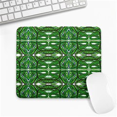 My Paint My Pallet Brocade Green Scarabs Large Mousepads by ScottFreeArt